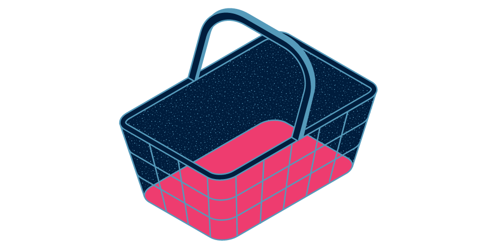 shopping cart cartoon