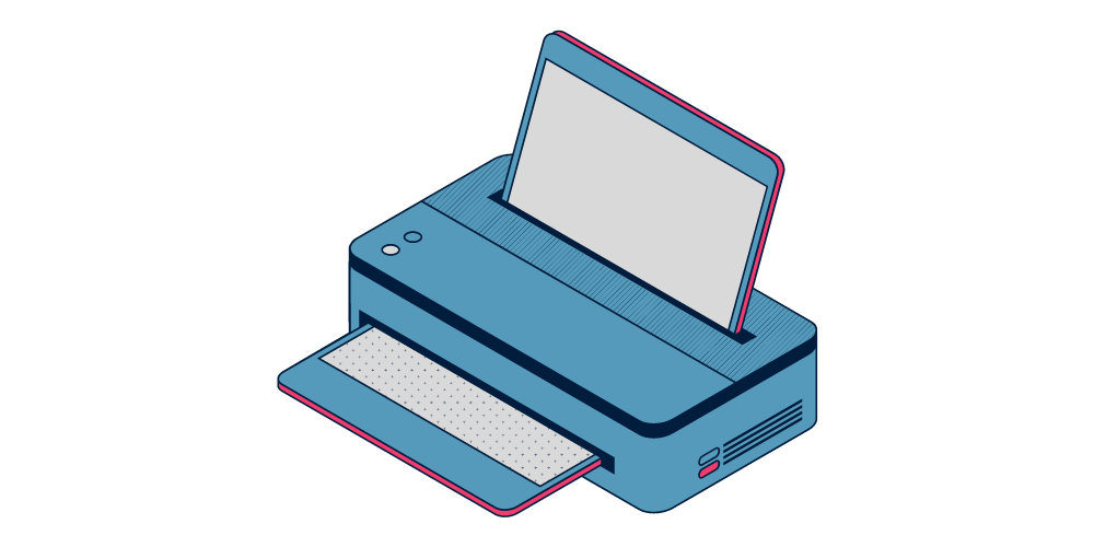 cartoon printer