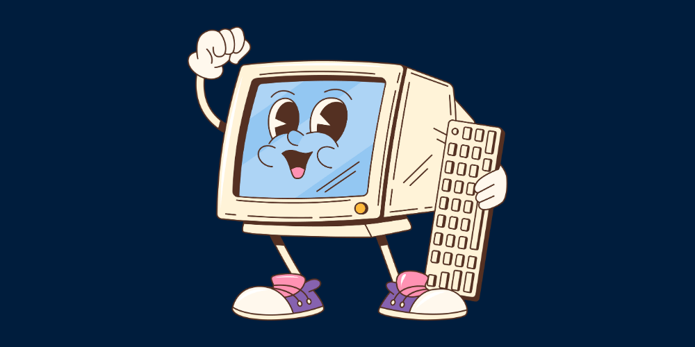 Retro Computer Graphic
