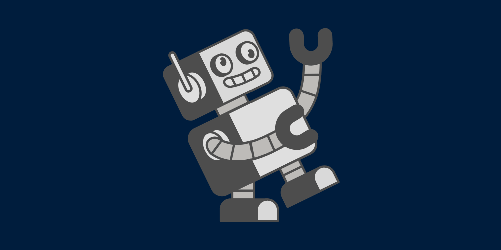 Retro Robot Cartoon